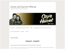Tablet Screenshot of ozzieandharrietofficial.com